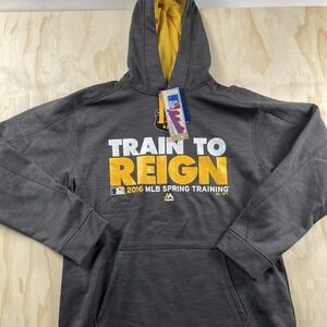Pittsburgh Pirates Hoodie Mens Large MLB Baseball Majestic Train To Reign 2016